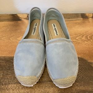 Karl Lagerfeld Alaine espadrilles size 8.5 suede